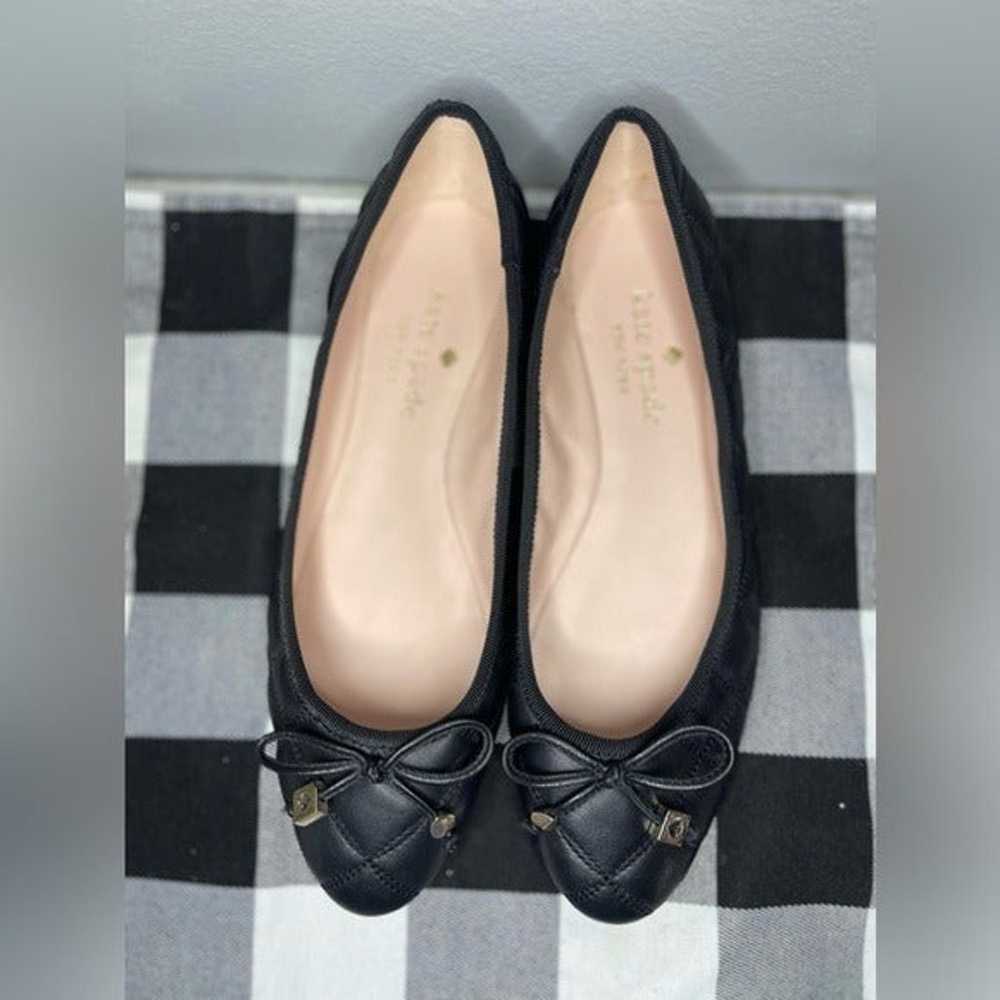 Kate Spade Pauline Quilted Flats in Black. Size 7… - image 2