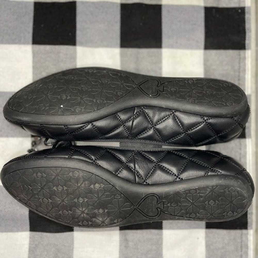 Kate Spade Pauline Quilted Flats in Black. Size 7… - image 4