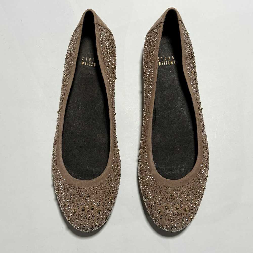 Stuart Weitzman Embellished Ballerina Flats Shoes… - image 2