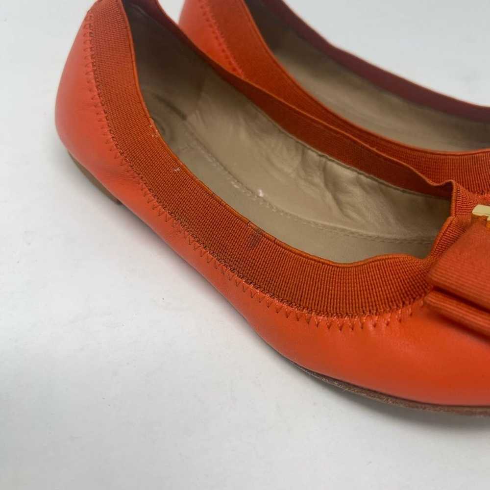 Tory Burch Orange Leather Ballet Flats - image 2