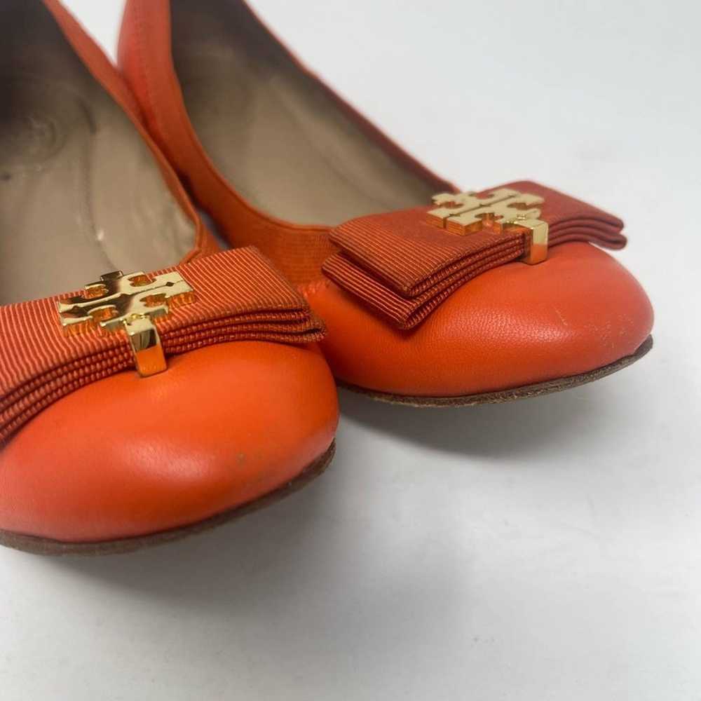 Tory Burch Orange Leather Ballet Flats - image 3