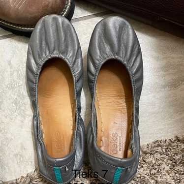 Tieks Metallic Pewter Flats - image 1