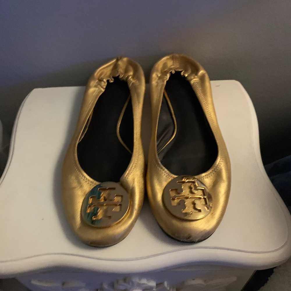 Tory Burch Flats gold or silver - image 1