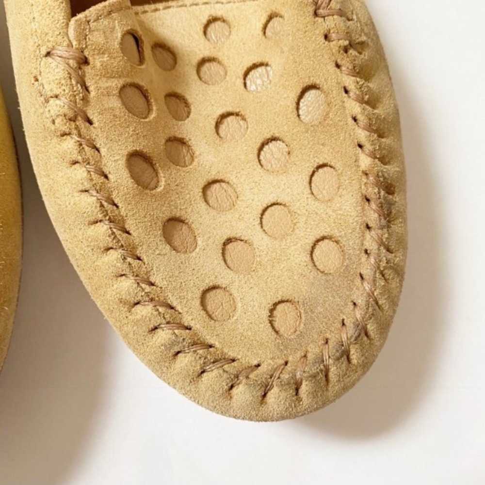 Tomas Maier NWOT Tan Flat Slip-on Soft Leather Su… - image 2