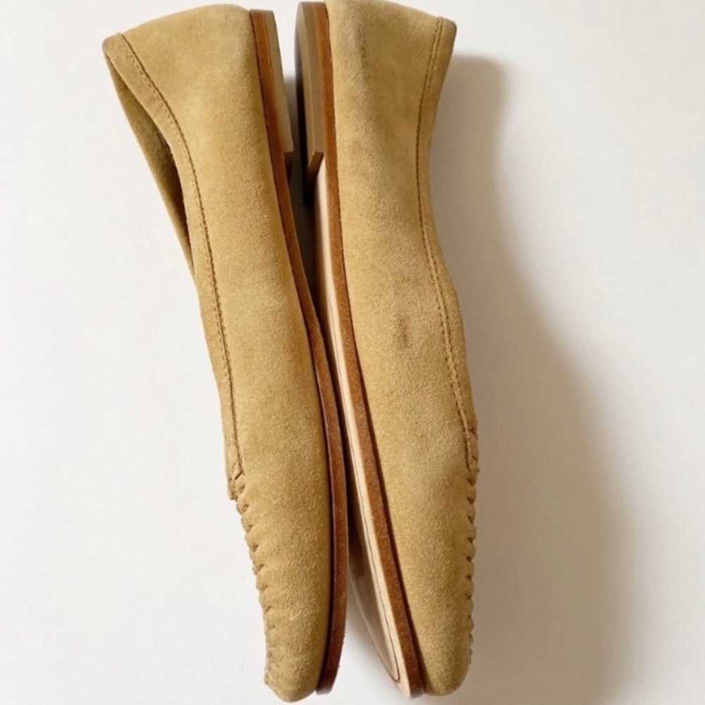 Tomas Maier NWOT Tan Flat Slip-on Soft Leather Su… - image 6