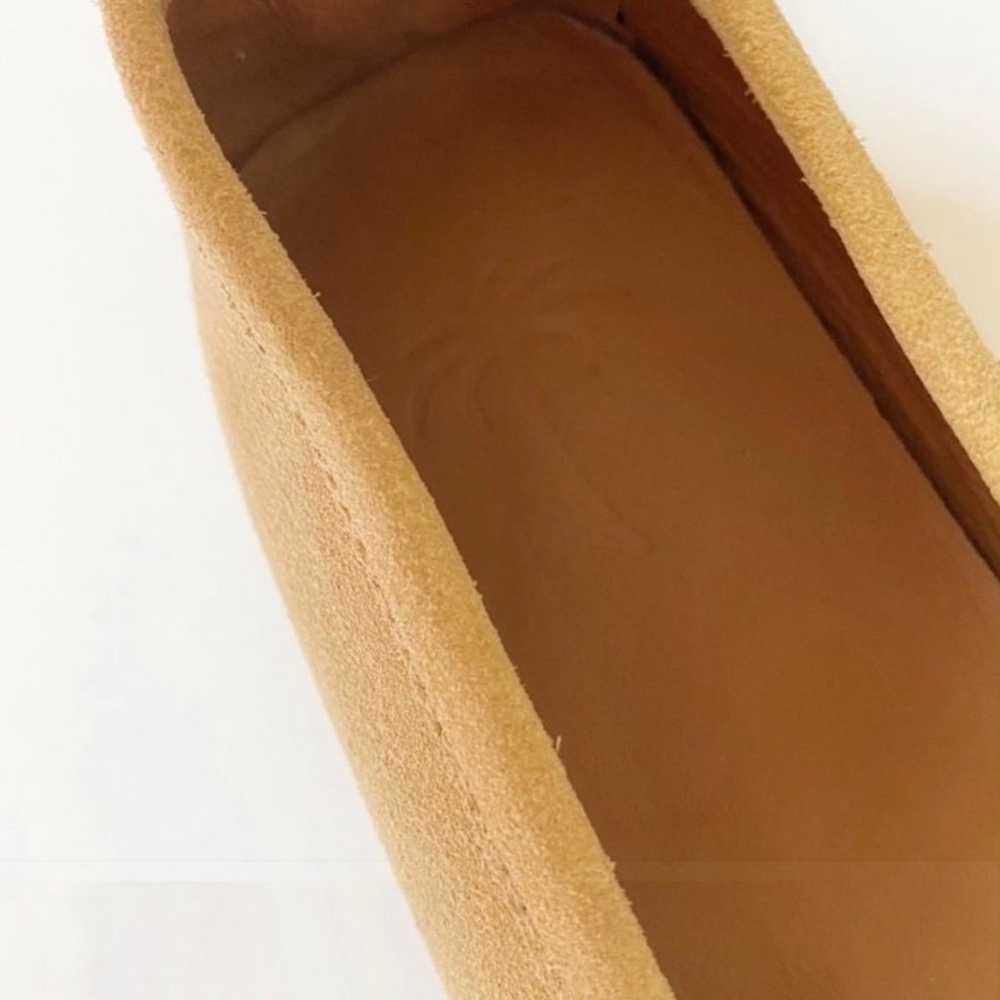 Tomas Maier NWOT Tan Flat Slip-on Soft Leather Su… - image 7