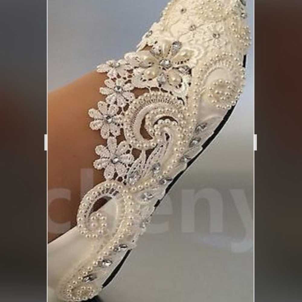 bridal flat shoes - image 3