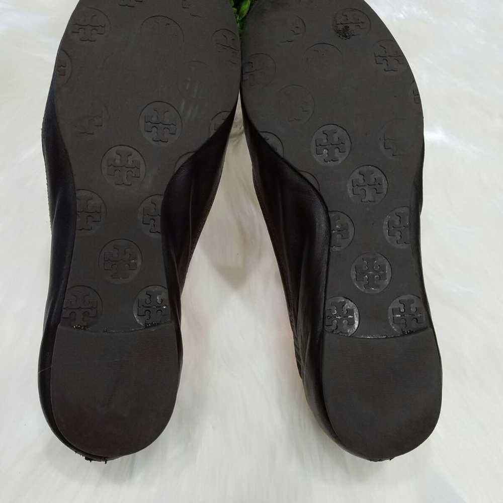 Tory Burch Brown Gold Leather Flats 7 - image 9