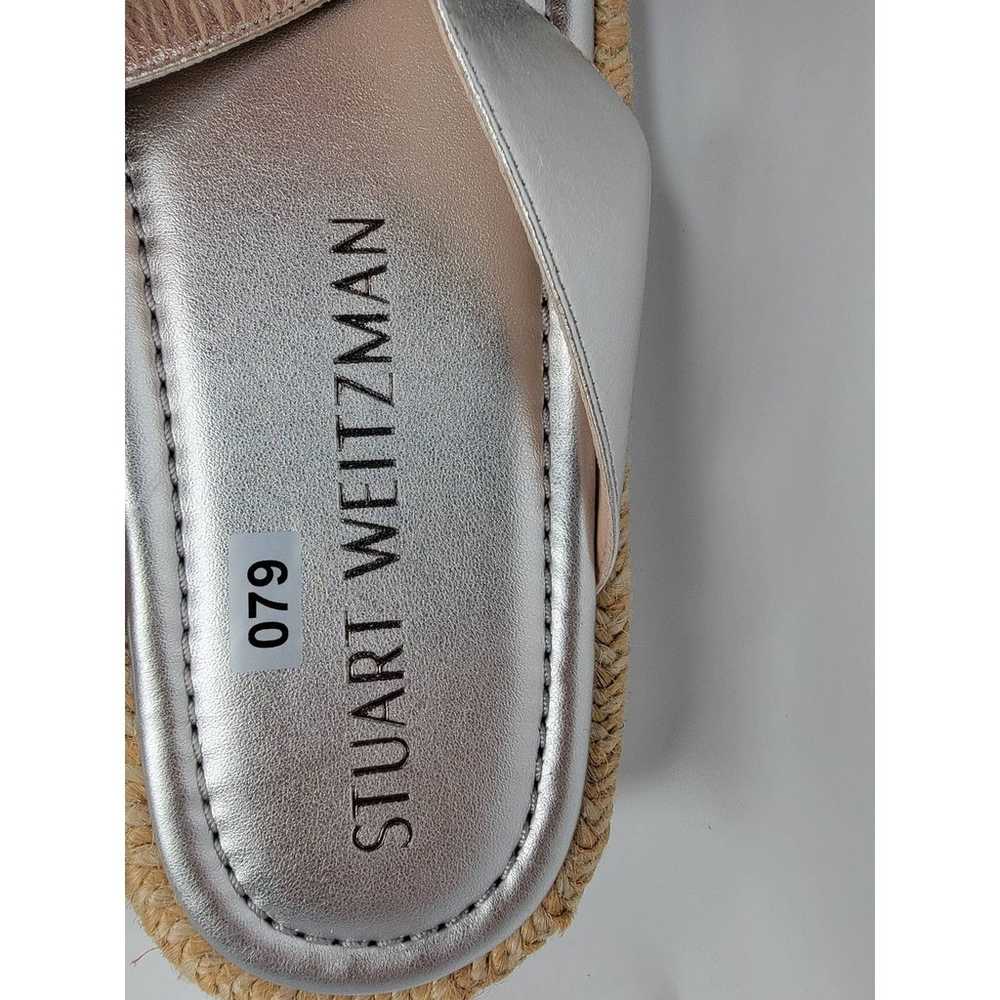 Stuart Weitzman metallic-effect leather sandals (… - image 5