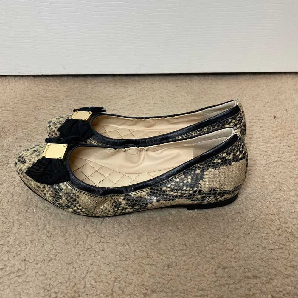 Cole Haan Tali Bow Snake Skin Flats - image 6