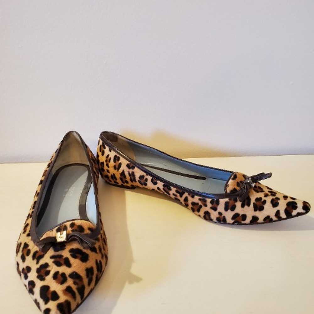 Lambertson Truex Kitten Heel Pony Hair Leopard - … - image 2