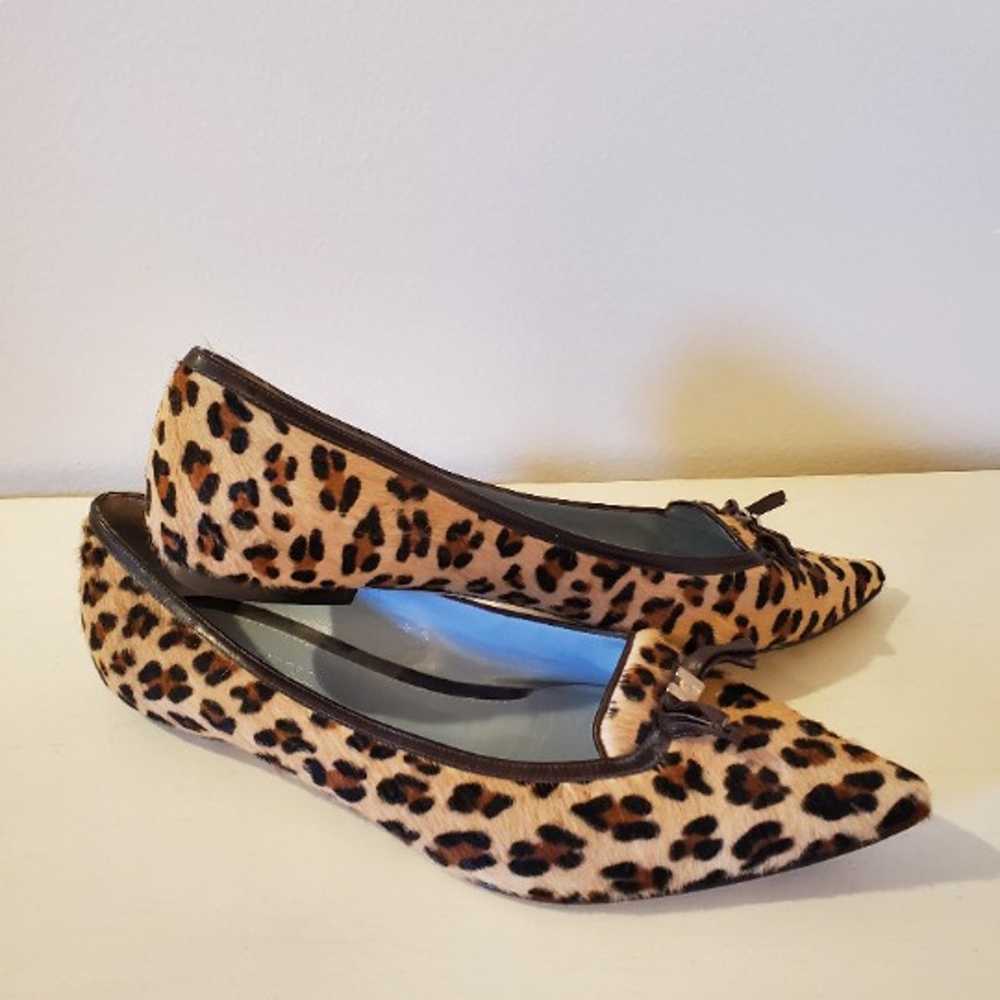 Lambertson Truex Kitten Heel Pony Hair Leopard - … - image 3