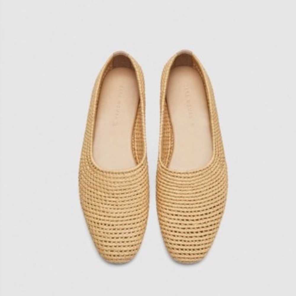 Zara Rafia Woven Flats - image 2