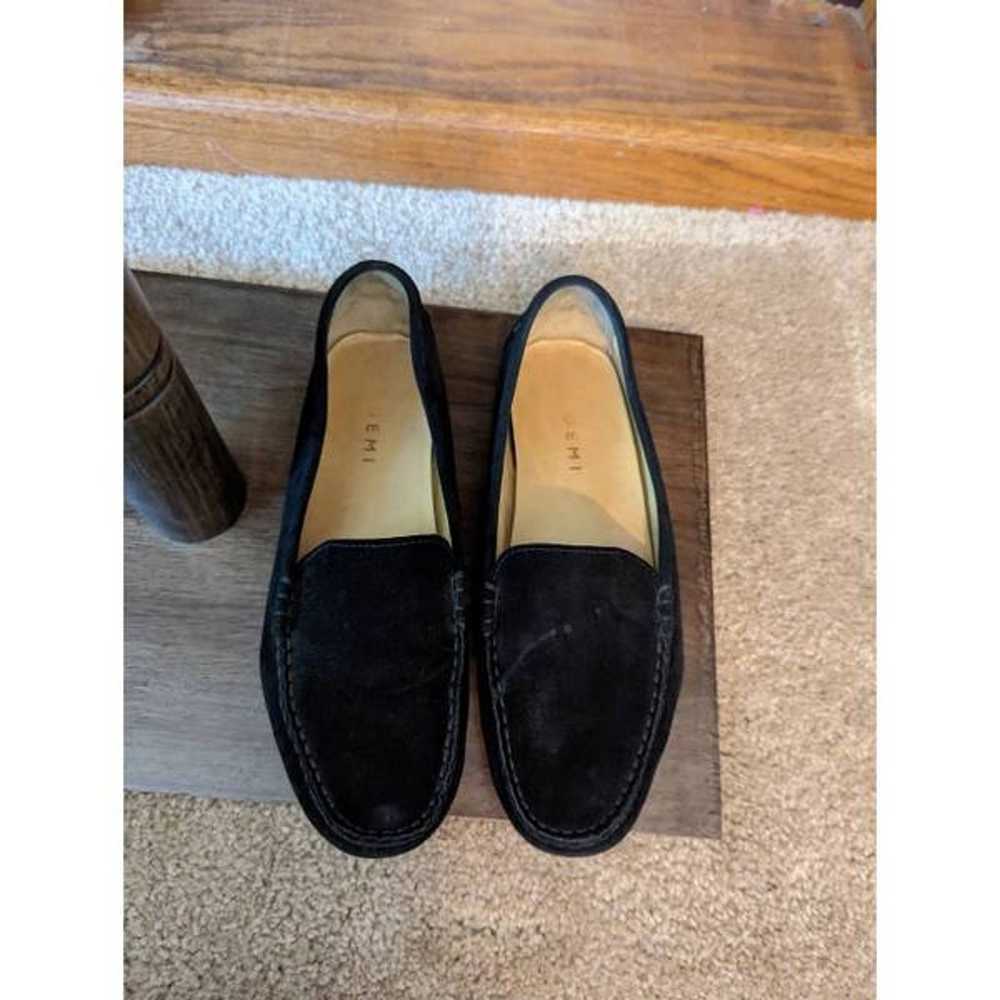 M Gemi black suede women's loafers sz 40 - image 4