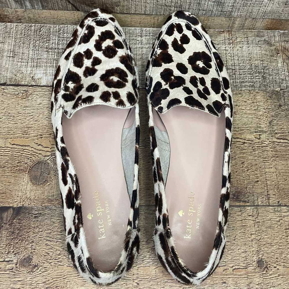 Kate Spade Carima Leopard Calf Hair Loafer Flats … - image 11
