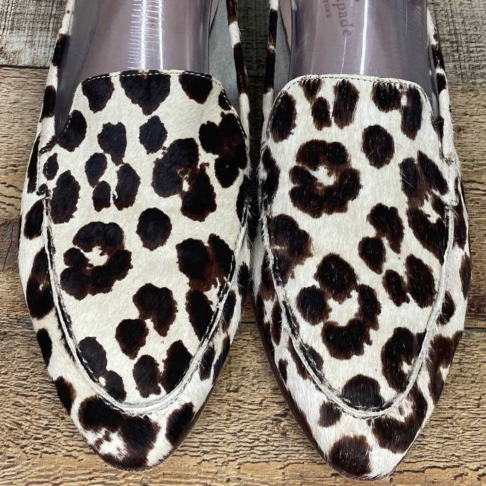 Kate Spade Carima Leopard Calf Hair Loafer Flats … - image 2