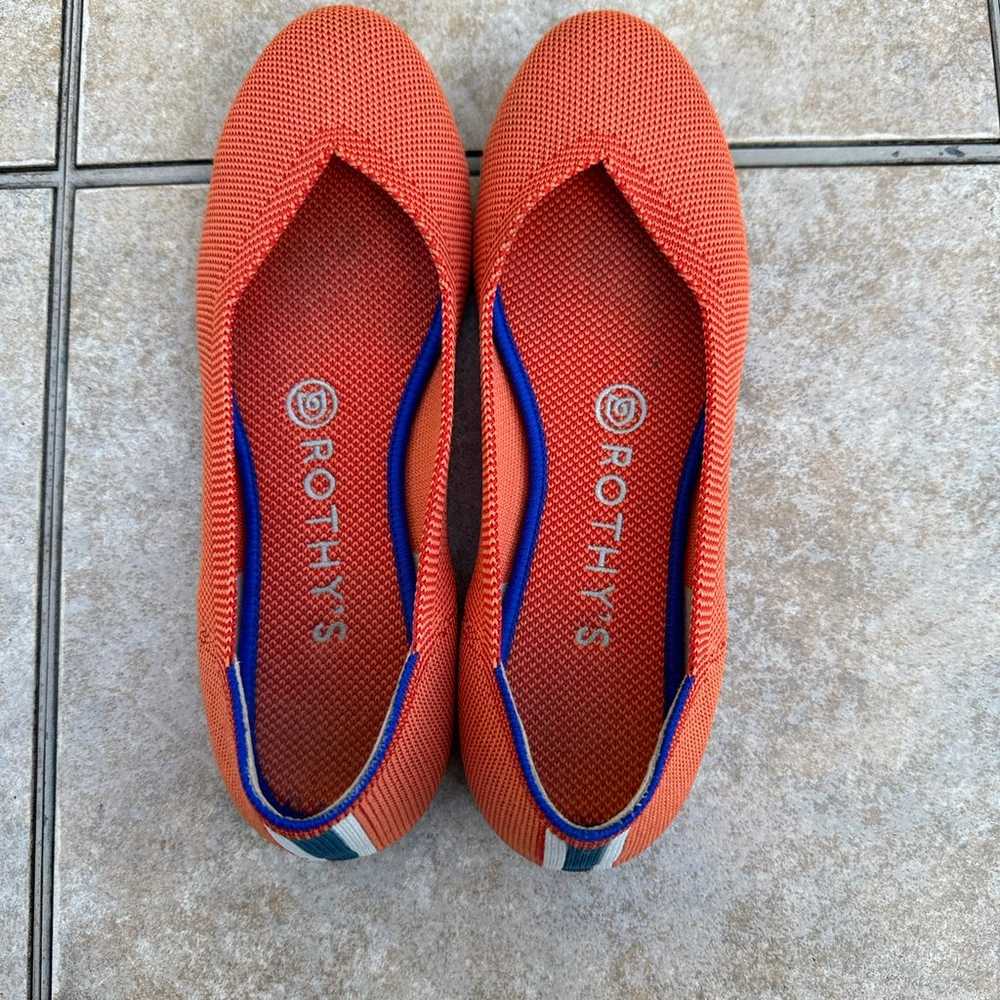 ROTHYS Orange Knit Ballet Flats - image 12