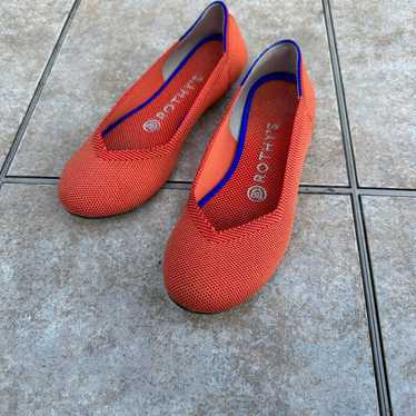 ROTHYS Orange Knit Ballet Flats - image 1