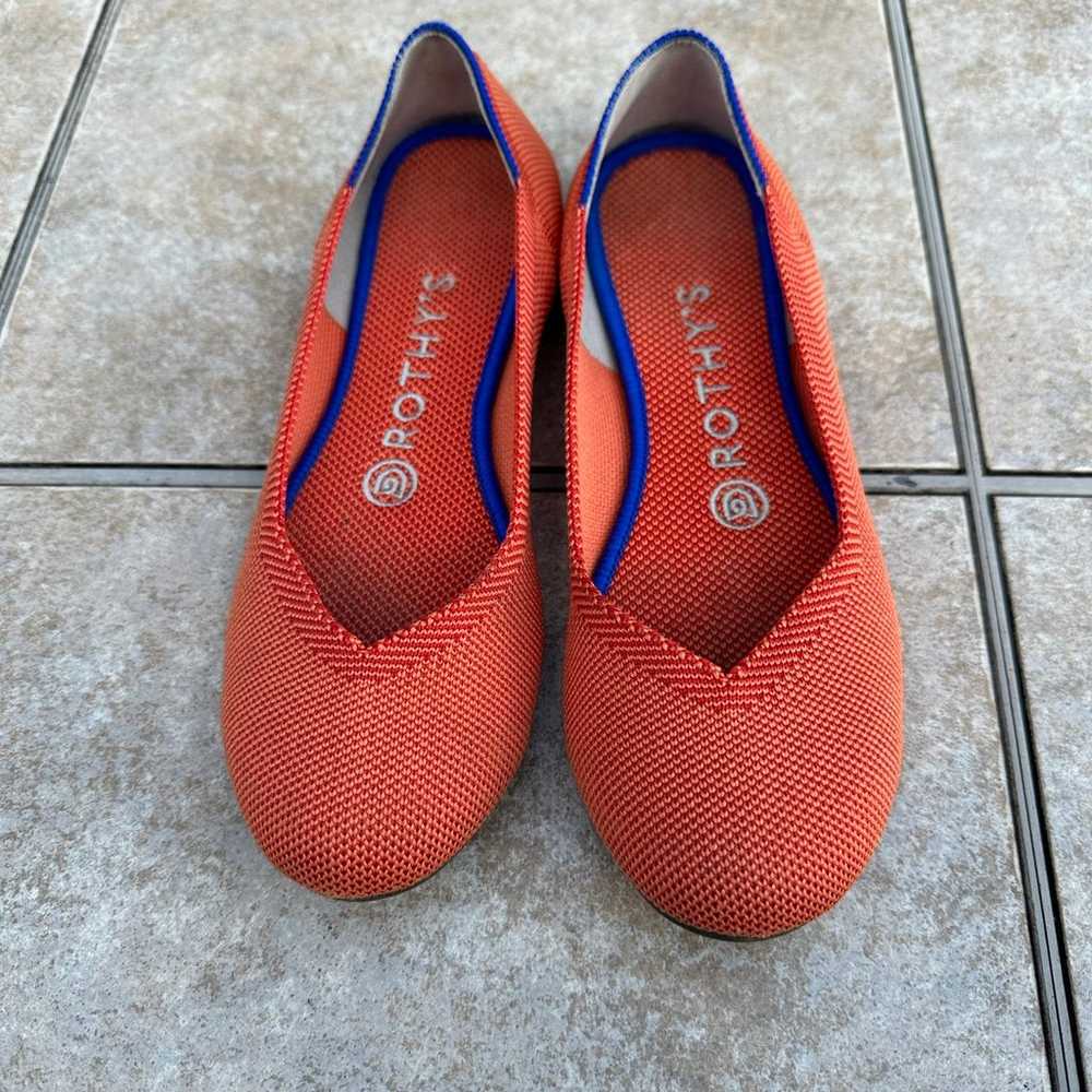 ROTHYS Orange Knit Ballet Flats - image 2