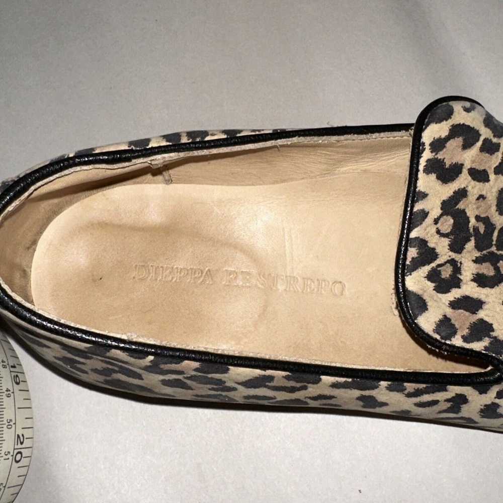Dieppa Restrepo leopard -print Dandy loafers Size… - image 4