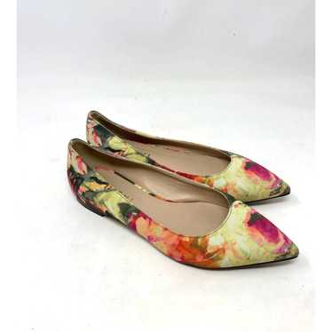 M. Gemi Abstract Watercolor Pointed Toe Flats Size
