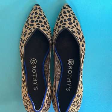 Rothy’s Leopard Point Flats with Box - image 1