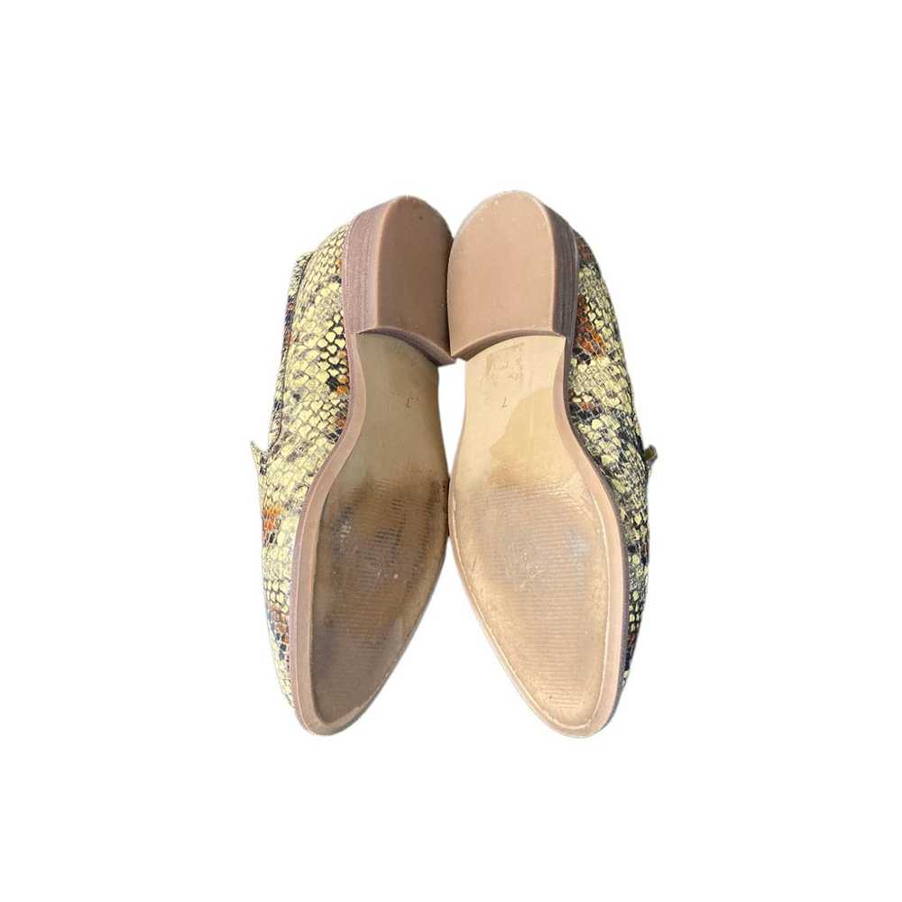 Madewell 7 The Frances Snake Print Leather Slip O… - image 5