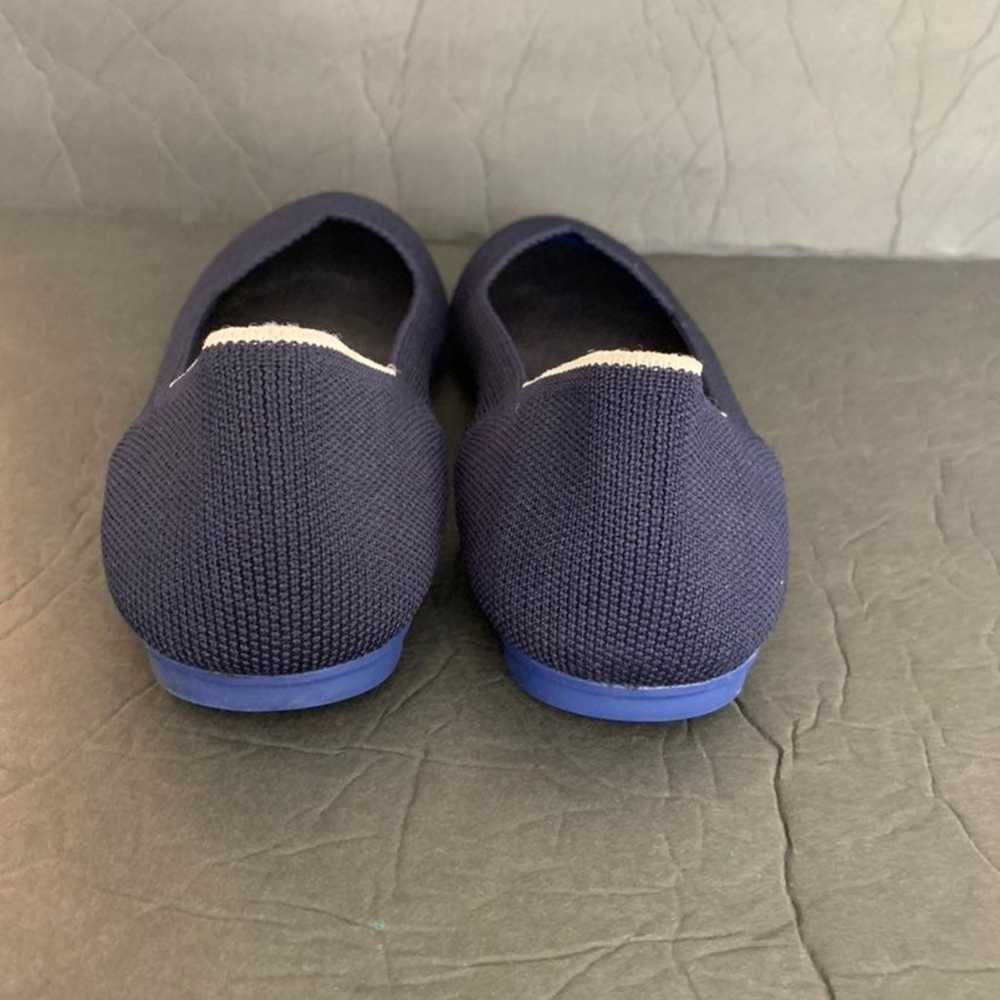 rothys navy blue flats wo's sz 8 - image 3