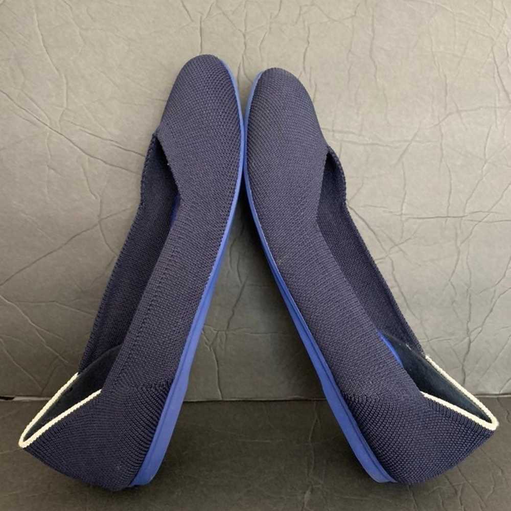 rothys navy blue flats wo's sz 8 - image 5