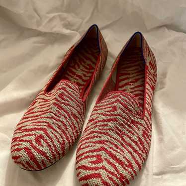 Rothy’s Red Tiger Print Loafer Flats 9 - image 1