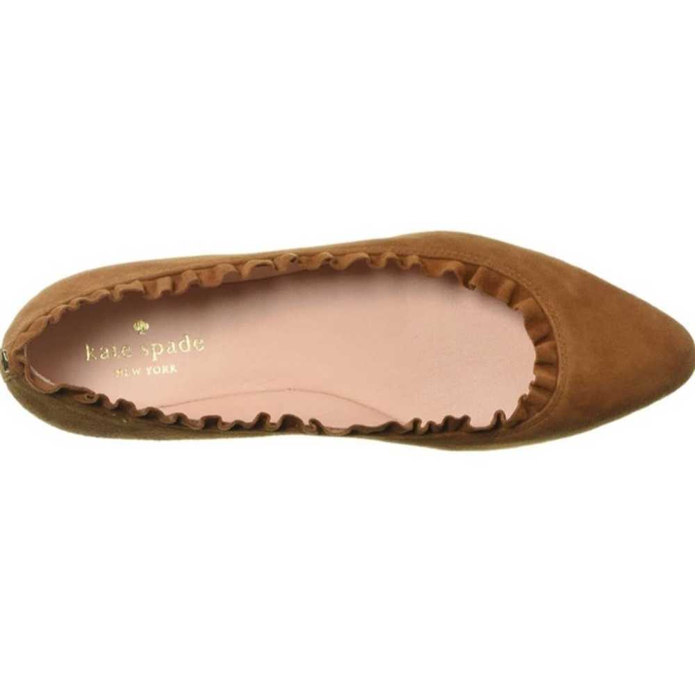 Kate Spade Nicole Too rust suede ballet flats - image 2