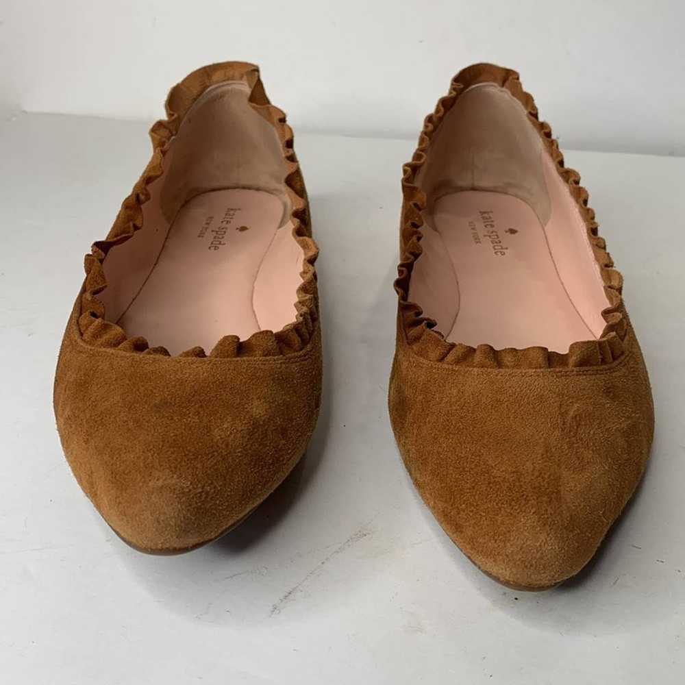 Kate Spade Nicole Too rust suede ballet flats - image 7