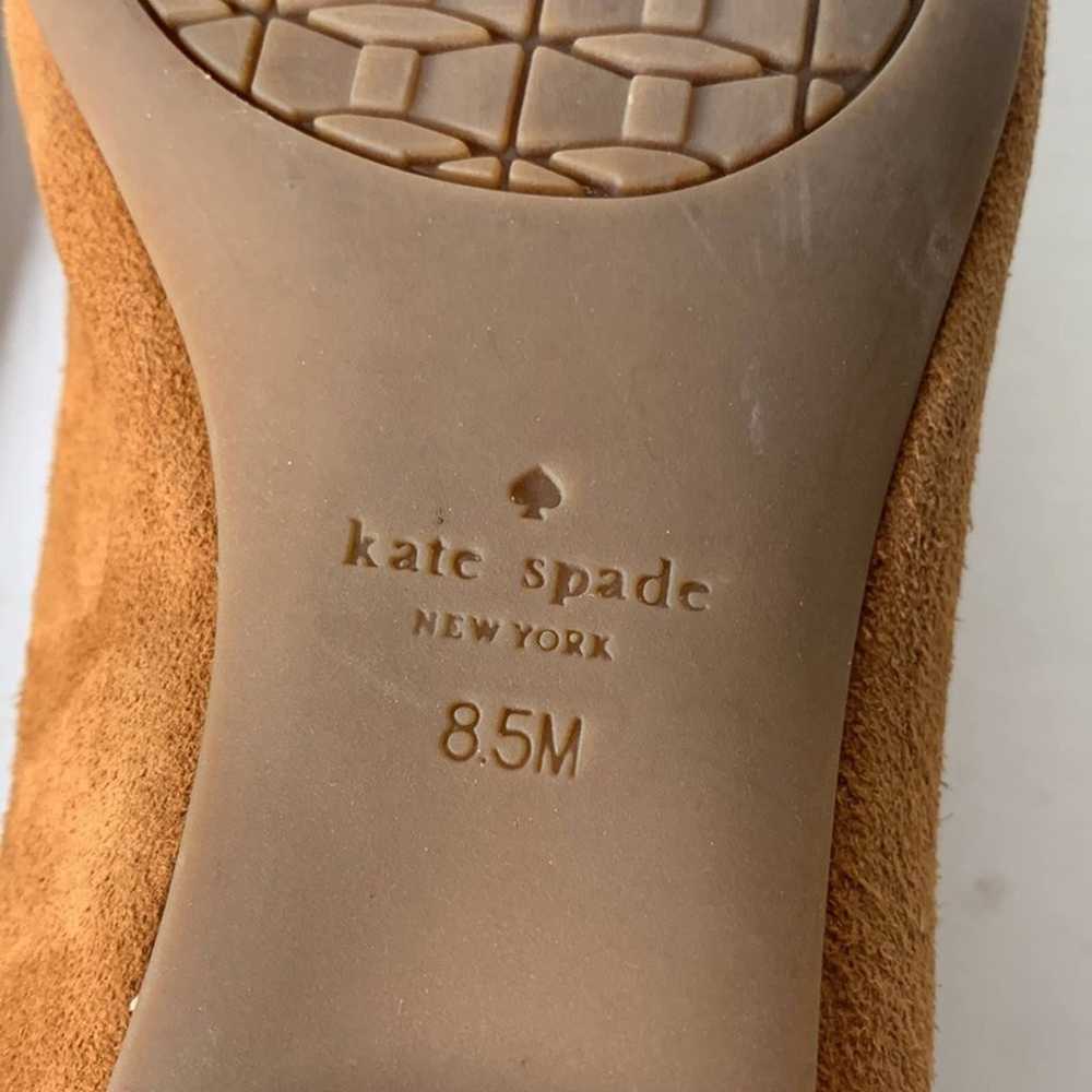 Kate Spade Nicole Too rust suede ballet flats - image 9