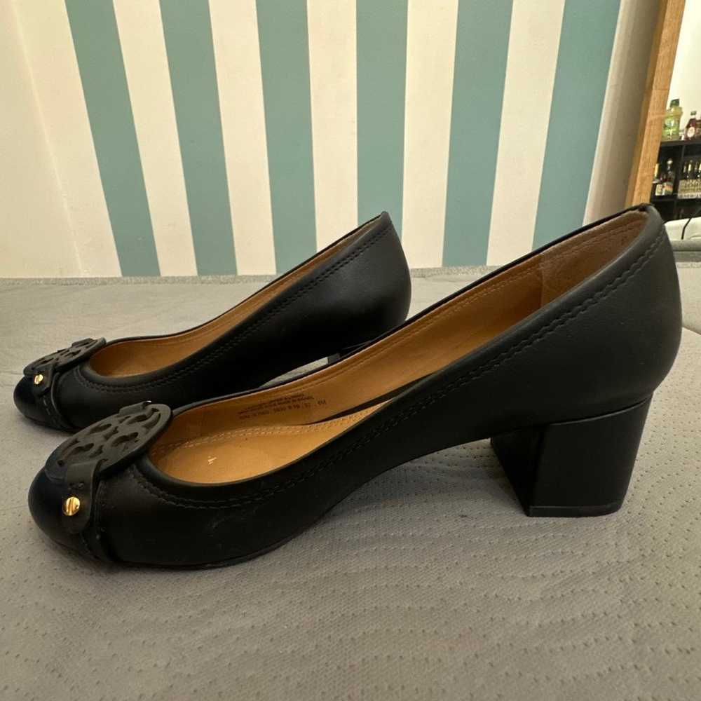 Tory Burch low heel black leather pumps size 6 - image 8