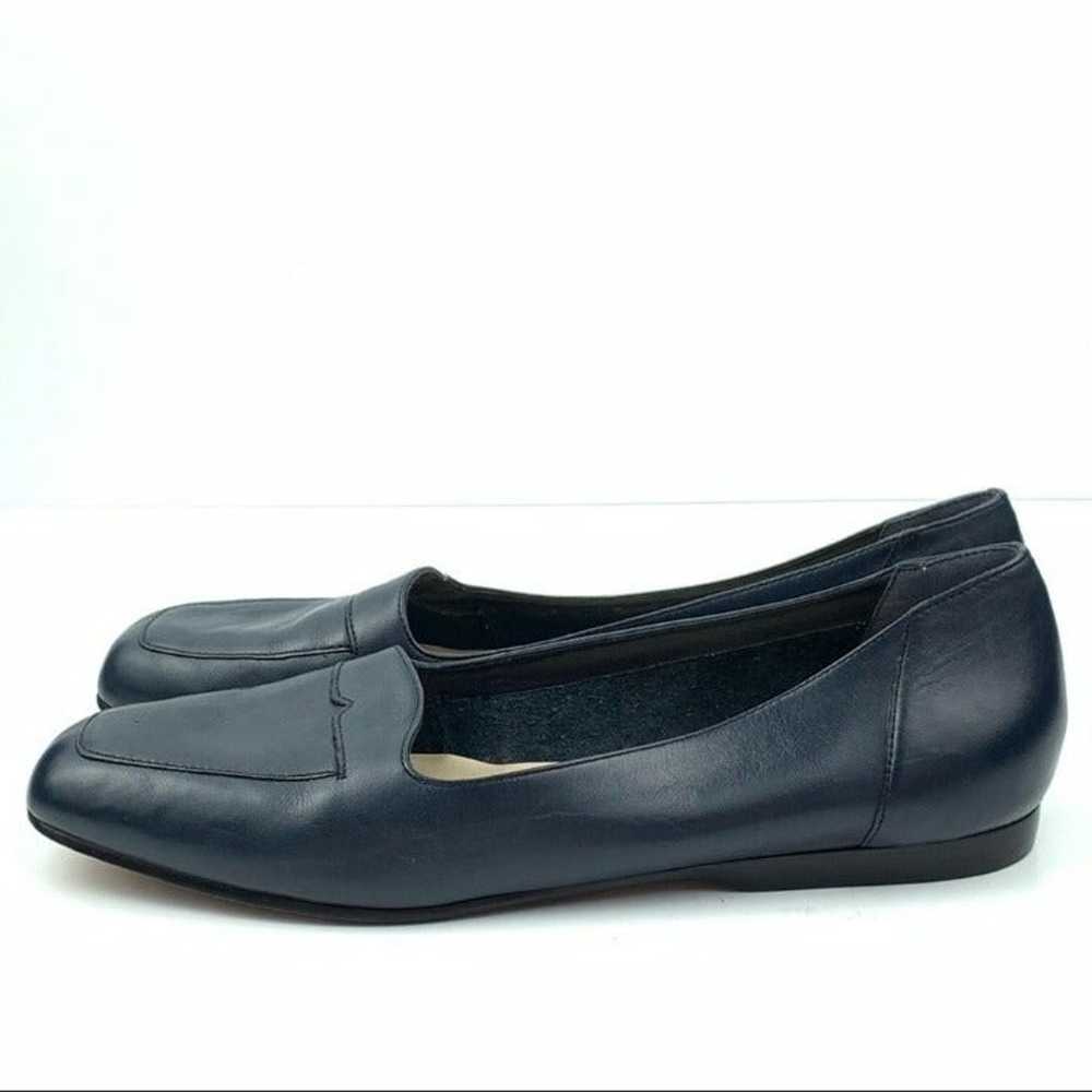 Enzo Angiolini Bellevue flat 9.5 navy blue leathe… - image 4