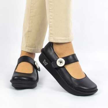 Algeria Paloma Black Nappa Mary Jane Shoes 37  A … - image 1