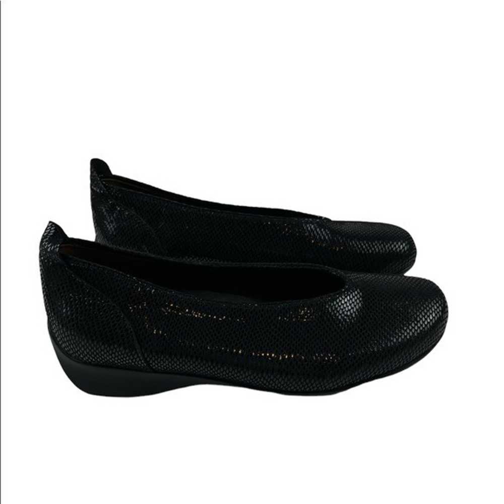 New!  Womens Wolky Ballet Shoe Black Reptile Shim… - image 8