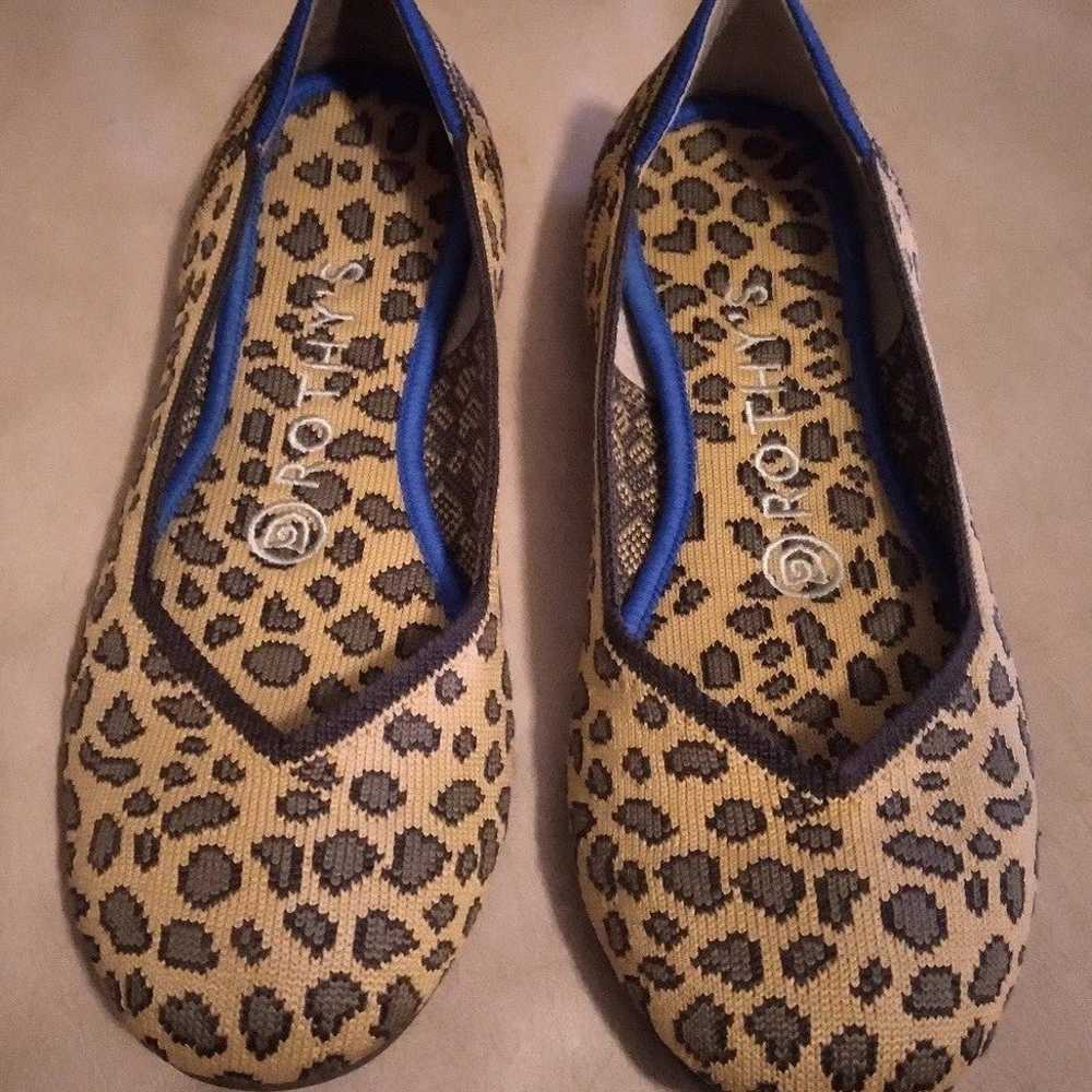 Rothy's Leopard Round Flats size 6 - image 2