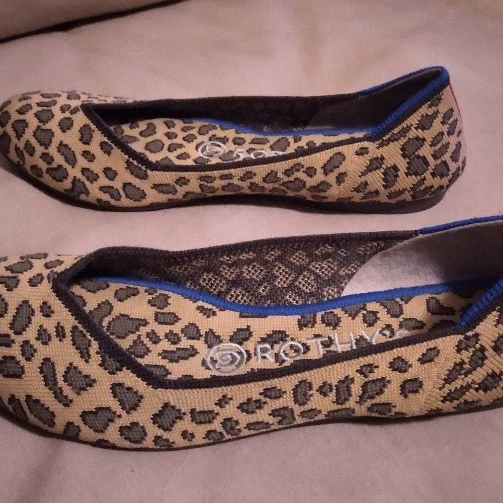 Rothy's Leopard Round Flats size 6 - image 3