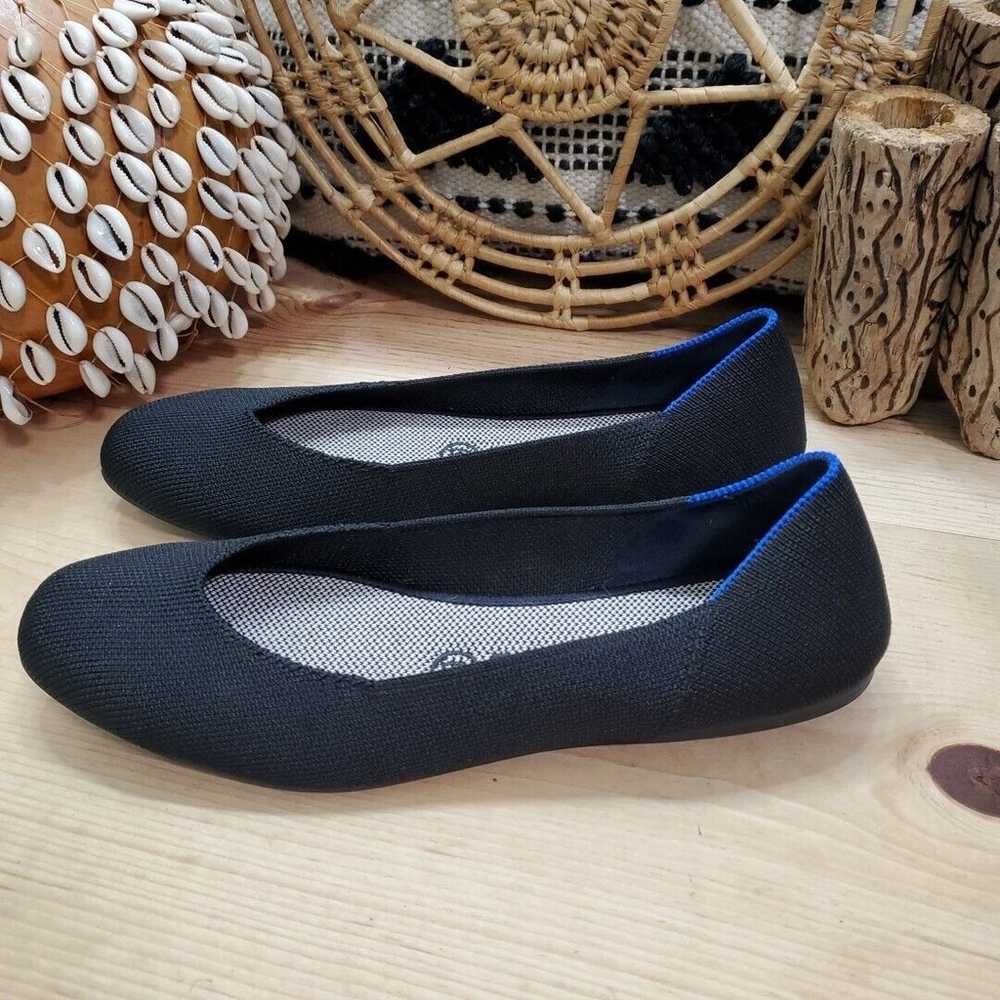 Rothy's The Square Black Ballet Flats Comfort Tra… - image 12