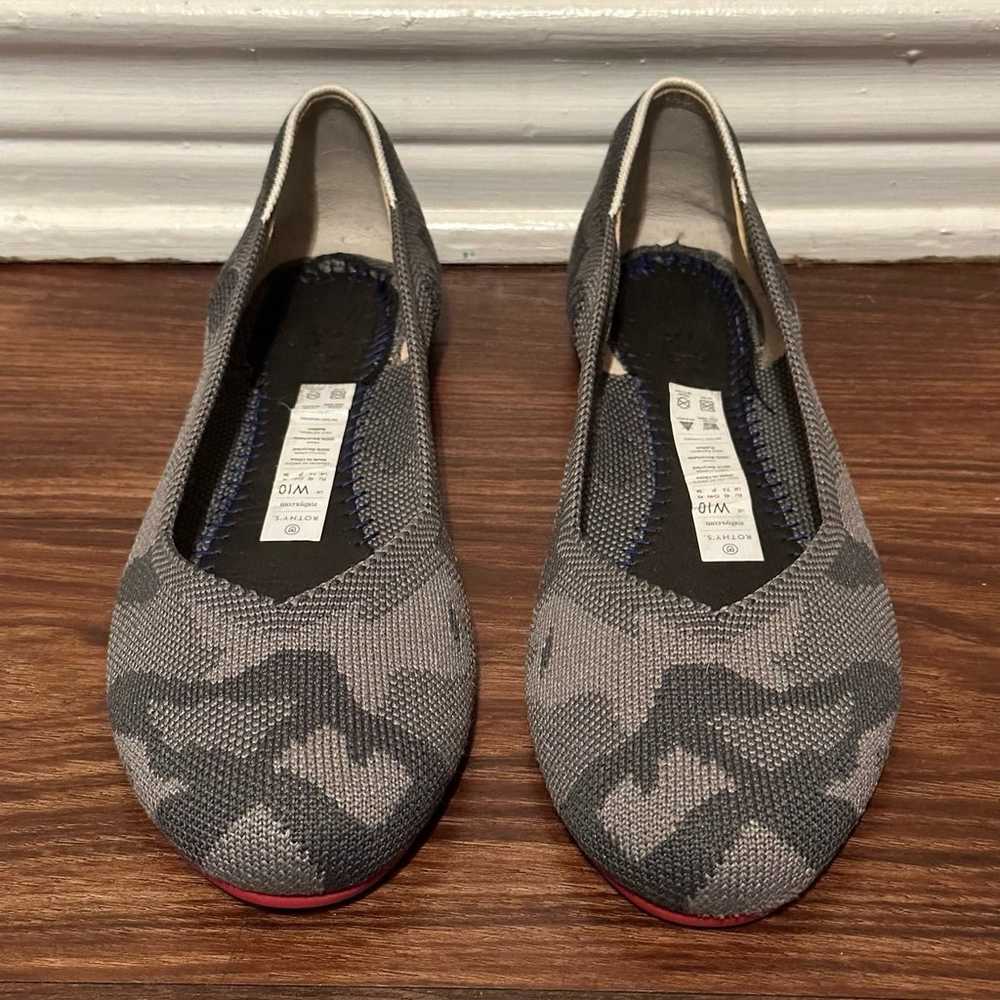 Rothy’s Grey Camo Flats. Size 10 - image 1