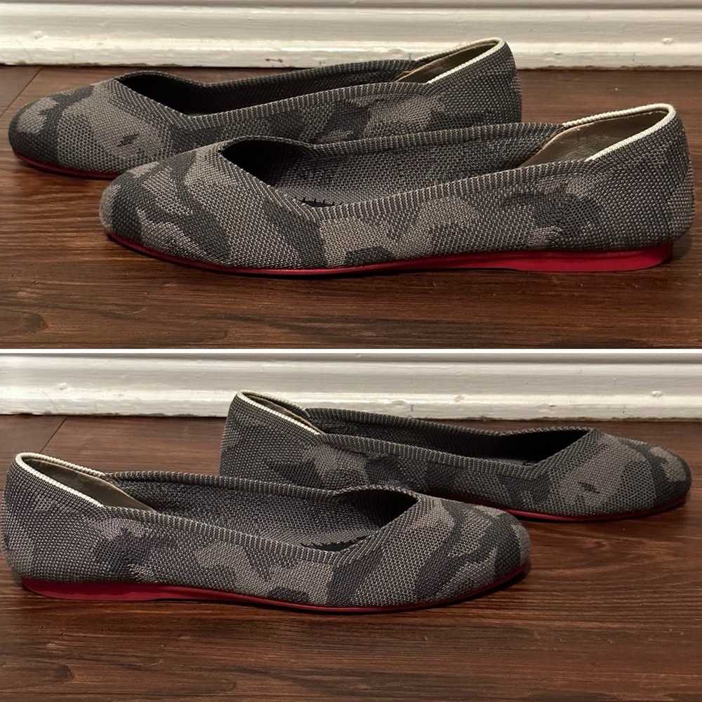 Rothy’s Grey Camo Flats. Size 10 - image 3