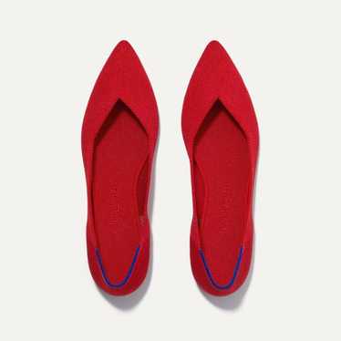 Rothy’s The Point Flats Bright Red size 7 - image 1
