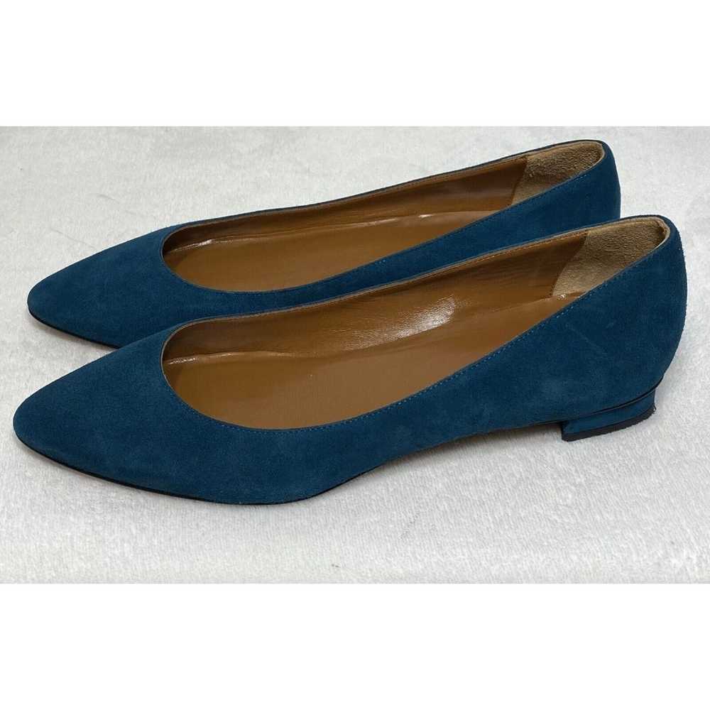 Aquatalia Blue Suede Flat Shoes Women’s 8 - image 2