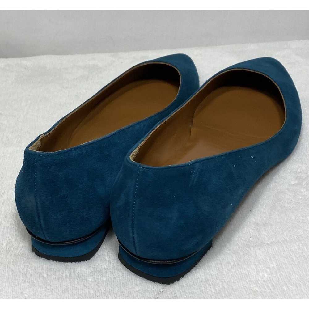Aquatalia Blue Suede Flat Shoes Women’s 8 - image 3