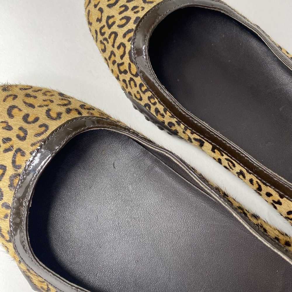 Womens Cole Haan Leopard Print Calf Hair Flats Ni… - image 5