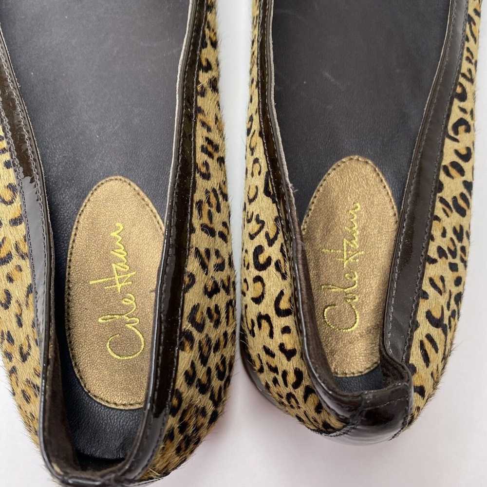 Womens Cole Haan Leopard Print Calf Hair Flats Ni… - image 6