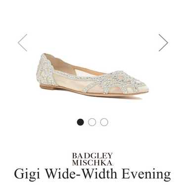 Badgley Mischka gigi evening shoes/flats size 6.5 - image 1