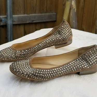 R & Renzi Swarovski Crystal Flats Italy