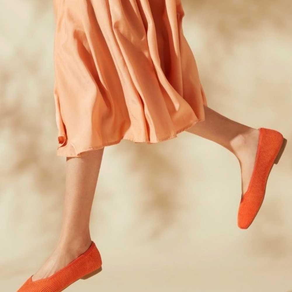 Vivaia Square-Toe V-Cut Flats (Margot 2.0) citrus… - image 2